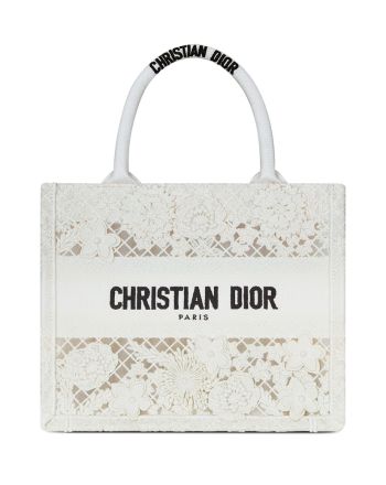 Christian Dior Small Dior Book Tote Cream